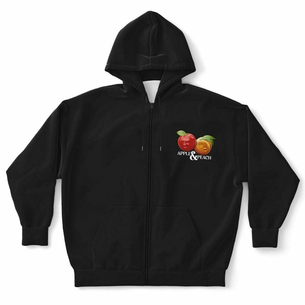Apple & Peach Plus-size Ziphoodie – Enkreprinte